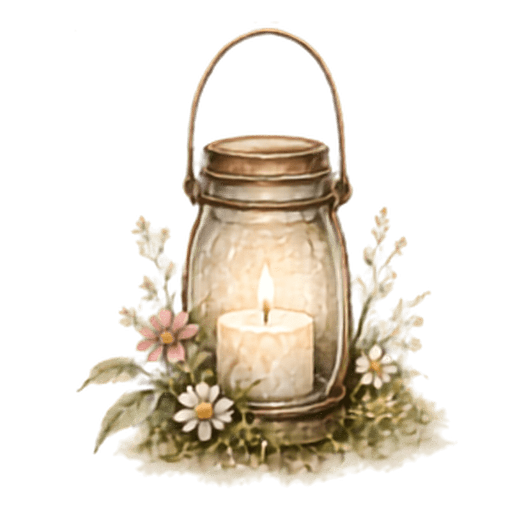 A softly glowing lantern